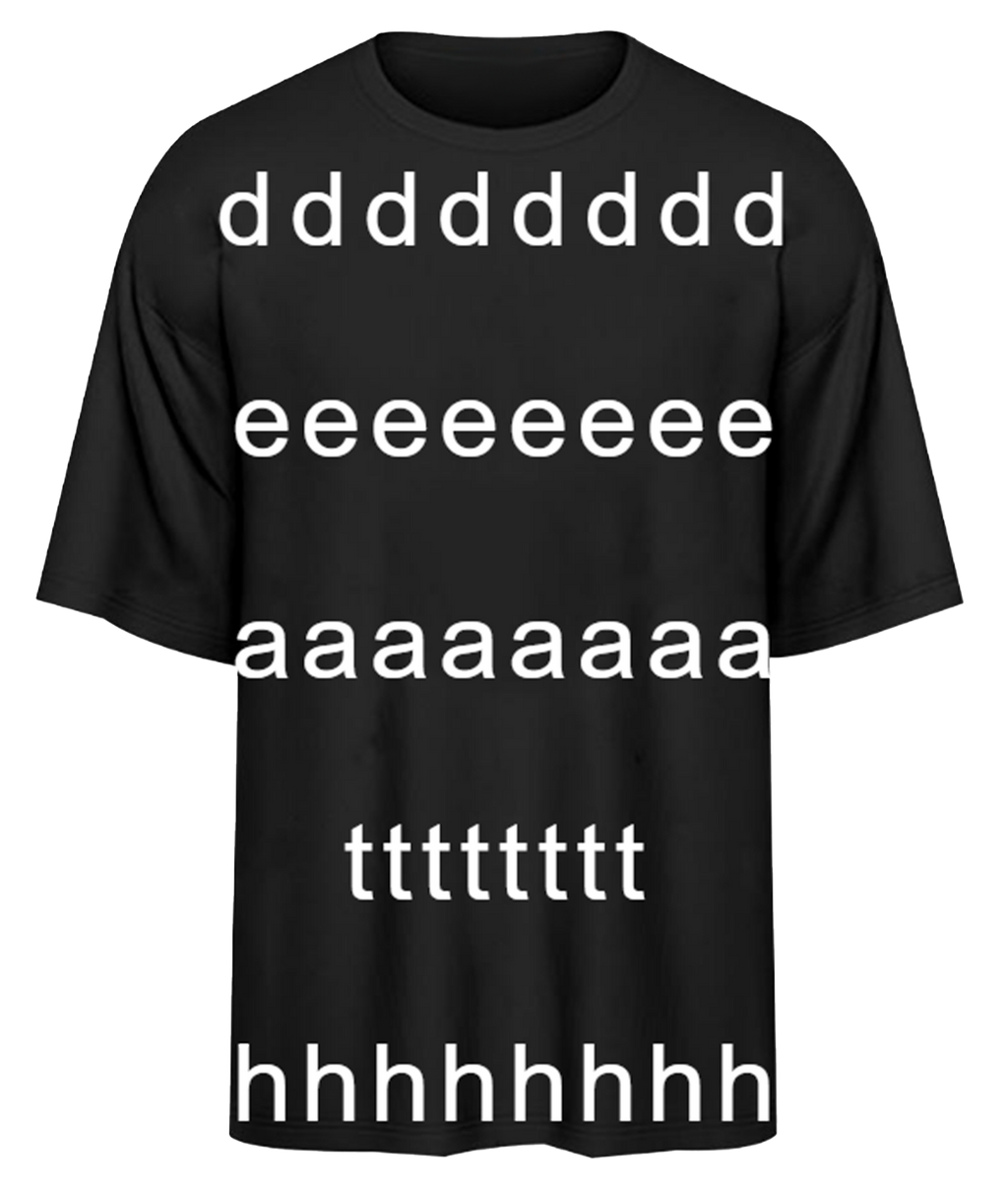 Zwart T-shirt "Speelse dood"