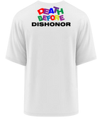 "Speelse dood" T-shirt in wit