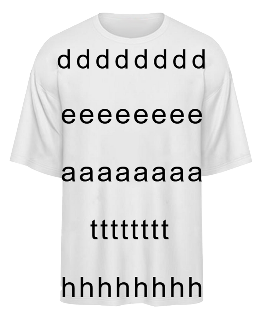 "Speelse dood" T-shirt in wit