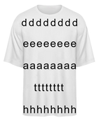 "Speelse dood" T-shirt in wit